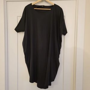 COS oversized silk t-shirt dress